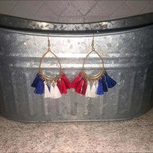 New USA Red White & Blue Earrings